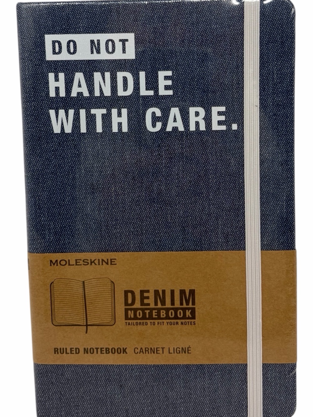 Moleskine DENIM Ruled Notebook Journal Do Not Handle with Care OOP NEW Sealed